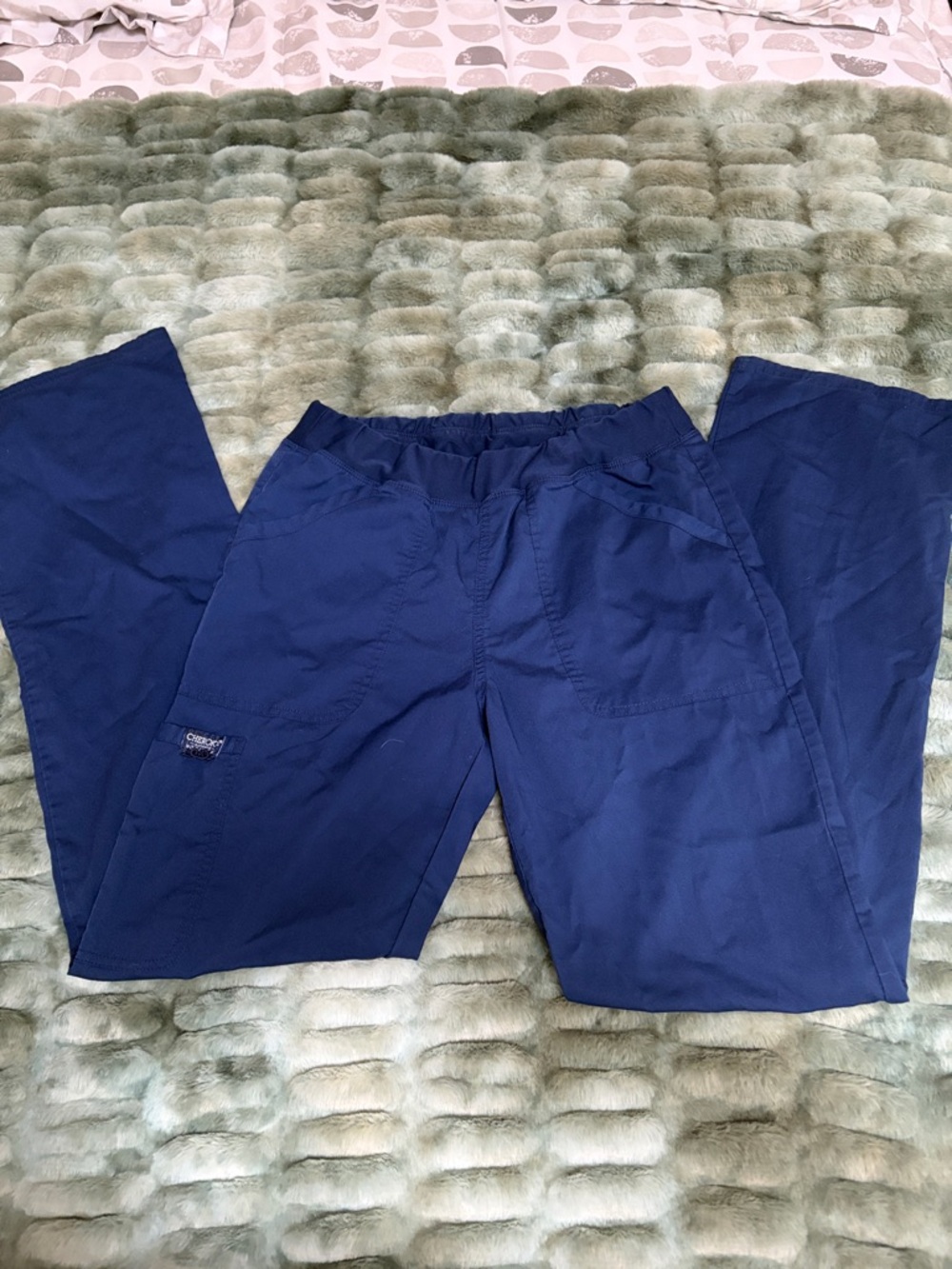 Cherokee woman's Navy Blue Utility Scrub Pants